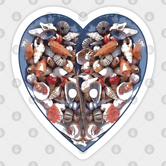 Shell Heart Sticker by Worldengine